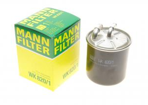 Фільтр палива OM-646-642  MANN WK 820/1 2 штуцера Вхід-Вихід