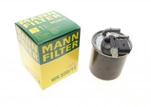 Фільтр палива OM-651-642     MANN WK820/14   2 штуцери +5 конт.фішка + носик