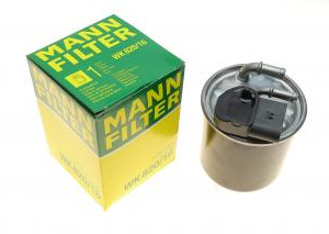 Фільтр палива OM-651-642     MANN WK820/16  2 штуцери +5 конт.фішка
