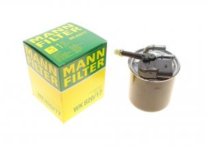 Фільтр палива OM-651     MANN WK820/17   2 штуцери +5 конт.фішка + носик + труб