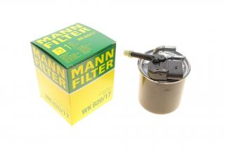 Фільтр палива OM-651 MANN WK820/17 2 штуцери +5 конт.фішка + носик + труб