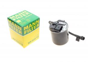Фільтр палива OM-646-642-651   MANN WK820/18   2 штуцери +5 конт.фішка + хобот