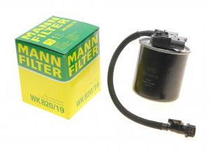 Фільтр палива OM-651     MANN WK 820/19    2 штуцери +5 конт.фішка + хобот