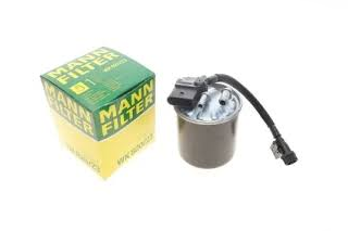 Фільтр палива OM-651 MANN WK 820/23 2 штуцери +5 конт.фішка + носик + труб